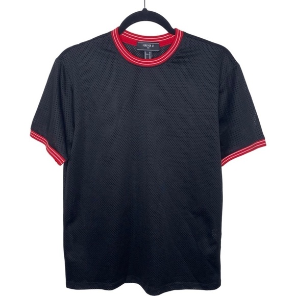 Forever 21 Other - Forever 21 Men Jersey-like shirt - Black/Red/White - XS